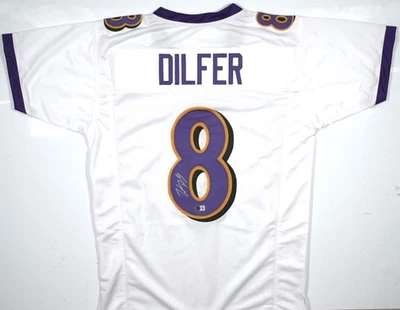 Trent Dilfer Autographed White Pro Style Jersey - Beckett W Hologram *Silver - Image 1 of 3