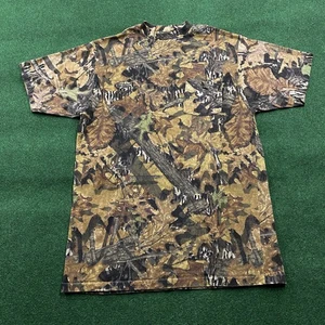 Camisa Camuflada Roble Mossy De Colección Para Hombres L Marrón 90S Camuflaje Naturaleza Camiseta HECHA EN EE. UU. - Imagen 1 de 8