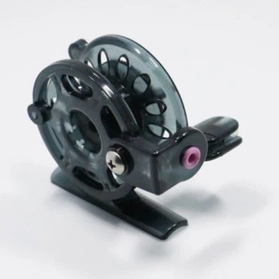 Mini Angelrolle Kunststoff Tragbare Rolle Tackle Gear Schwarz Karpfen Brandneu - Bild 1 von 4