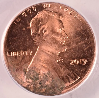 2019 Lincoln Memorial Penny Cent - ANACS MS60 Details - Broadstruck  - Image 1 of 3