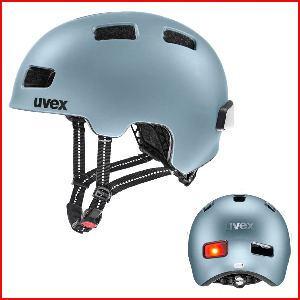 Uvex City 4 Fahrradhelm, 58-61 cm, Leuchterhelm, Leicht Für Damen und Herren