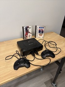 Sega Saturn MK-80000 Video Game Console Bundle with 2 Controllers Black