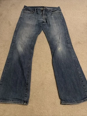 Gap Men's Relaxed Boot Cut Dark Blue Wash Denim 34x34 Bootcut Boot Fit Jeans - Image 1 of 4