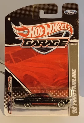 Ford Fairlane '66 Hot Wheels Garage negro 03/230 Foto 1 de 3
