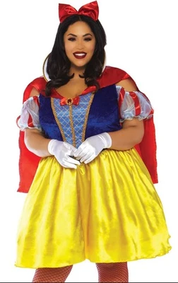 Snow White fairytale Plus Size 1x 2x LEG Avenue Halloween Costume  New - Image 1 of 3