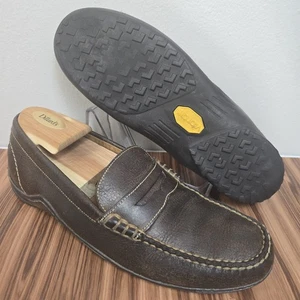 Martin Dingman Bill Water Buffalo Leather Penny Loafers Vibram Men's Sz 10M $275 - Picture 1 of 23