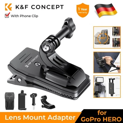 K&F Concept 360° Rucksack Schultergurt Halterung für GoPro,DJI Action Camera - Bild 1 von 4