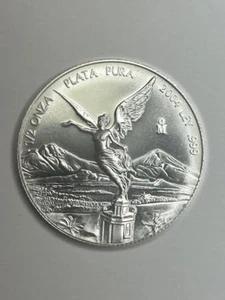2004 1/2 oz Mexico Silver Libertad Coin (BU) - Picture 1 of 5