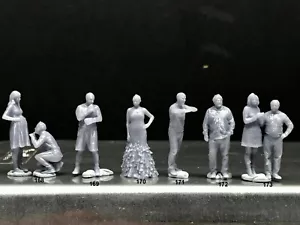 1:64 Scale Miniature People - Resin / unpainted - great for Dioramas #65 Figures - Picture 1 of 7