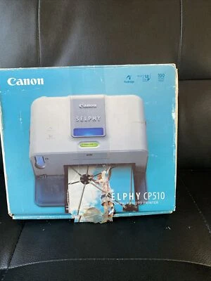 Brand New OB Canon Selphy CP510 Compact Photo Printer  4 x 6 Photos - Image 1 of 4