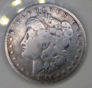 Coin, 1890-O Morgan Silver Dollar, Circulated - Picture 1 of 10