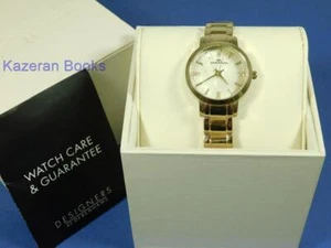 Working Ladies RJR John Rocha Gold Plated Quartz Wristwatch New Battery & Box - Picture 1 of 12