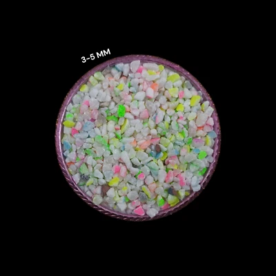 Crushed Dyed Multi Color Opal Gemstone Coarse Stone Healing Powder Ring Inlays - Image 1 of 4