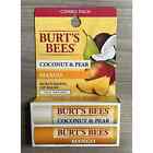 Burts Bees Moisturizing Lip Balm Coconut Pear Mango Natural 2 Pack