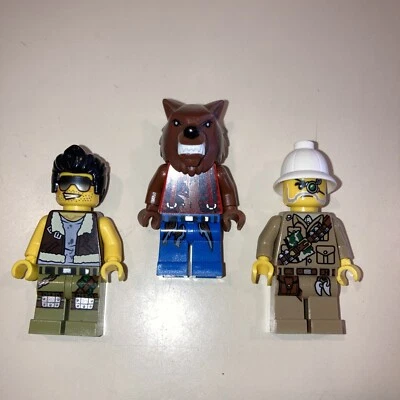 LEGO Minifigure Lot -  Monster Fighters Frank Rock / Quentin / Werewolf - Image 1 of 2