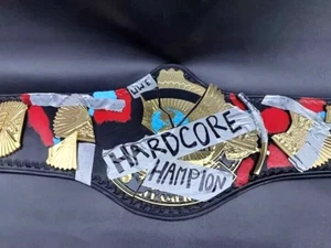 Hardcore Wrestling Championship Title Belt Replica Adult Size Hardcore Belt 2mm - Picture 1 of 3