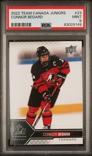 Connor Bedard 2022-23 Team Canada Juniors Upper Deck #2 RC PSA 9 MINT