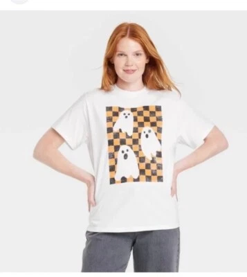 NWT Mens Doe Halloween Ghost Tee T Shirt Size XS - Image 1 of 4