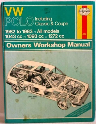 Haynes-VW Polo / 1982A 1983 / Todo Modelos - Propietario Taller Manual Usado 148 - Imagen 1 de 4