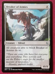 Magic The Gathering BATTLE FOR ZENDIKAR BREAKER OF ARMIES devoid card MTG - Picture 1 of 2