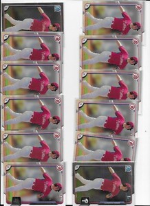 LOT OF 22 GREG PICKETT   ROOKIE CARDS PHILADELPHIA PHILLIES BOWMAN  