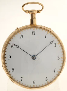 1/4 Repetition 18ct Gold Oversized Music Game Clock - Picture 1 of 13