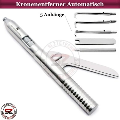 SLITE TECH Kronen Kronenentferner Automatisch Brückenlöser Prothesenentferner mit 5 Anhänge