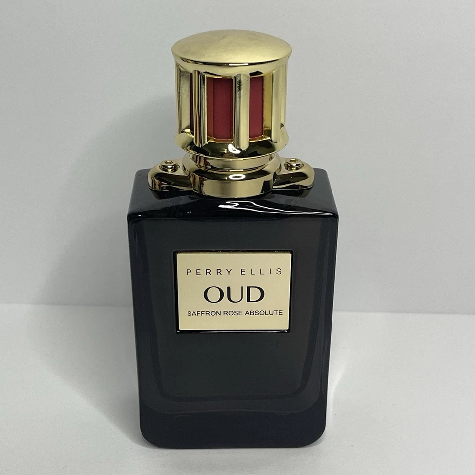 Perry Ellis OUD Rosa Azafrán Absoluto 3.4oz EDP Unisex Spray NUEVO en Caja Foto 1 de 4