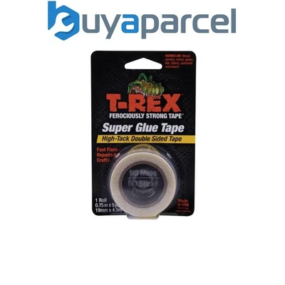 Shurtape 286853 T-REX Double-Sided Superglue Tape 19mm x 4.5m SHU286853