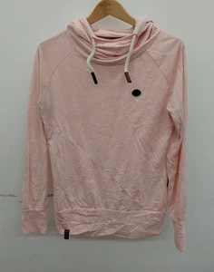 Naketano Women's Mandy Cowl Hooded Thin Peach Pink Size L Hoodies - Picture 1 of 4