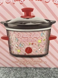 Hello Kitty And Friends 2 Quart 1.9 Liter - 3 Setting Crock Pot Slow Cooker 2024 - Picture 1 of 24