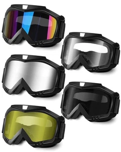Motorcycle Goggles - ATV & Dirt Bike Goggles with UV400 Dustproof Lens for Ad... - Bild 1 von 7