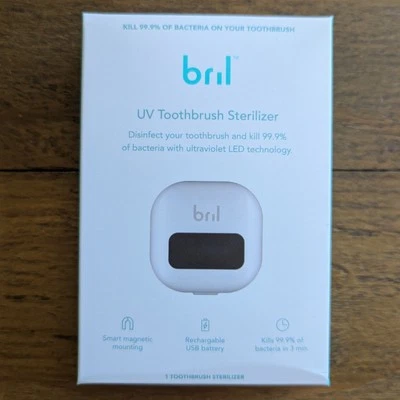 Bril УФ зубная щетка стерилизатор белый перезаряжаемый настенное крепление - новый - Изображение 1 из 2