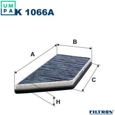 FILTER CABIN AIR K 1066A FOR PEUGEOT 206+ KFW /KFV /KFU /KFX /KFT8HR 1.4L 4cyl - Image 1 of 4
