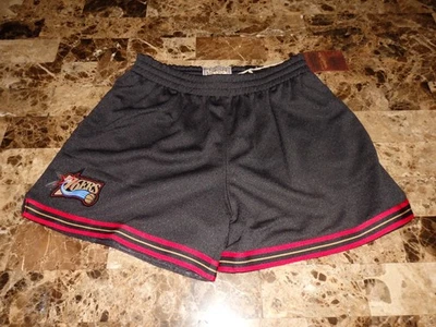 Womens Mitchell & Ness Size Medium Philadelphia 76ers Mesh Basketball Shorts $85 - Image 1 of 4