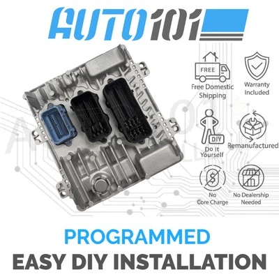 VIN Programmed 2017-2019 Chevrolet Express Engine Computer ECM 12721350 GM - Image 1 of 3