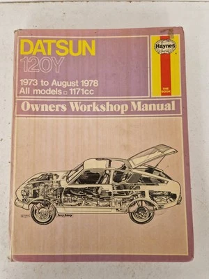 Datsun 120Y Saloon Hatchback Coupe Estate 1171cc Haynes Manual 1973 to 1978 - Image 1 of 4