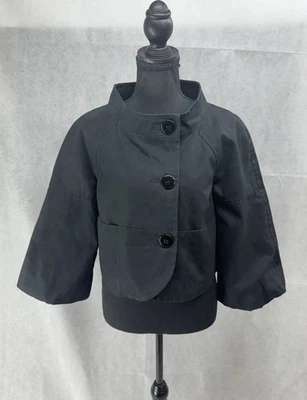 Chaqueta negra recortada Divided By H&M mangas anchas talla 6 nueva sin etiquetas Foto 1 de 4