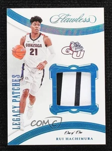 2020-21 Panini Flawless Collegiate Legacy Platinum 1/1 Rui Hachimura Patch ow1 - Foto 1 di 3