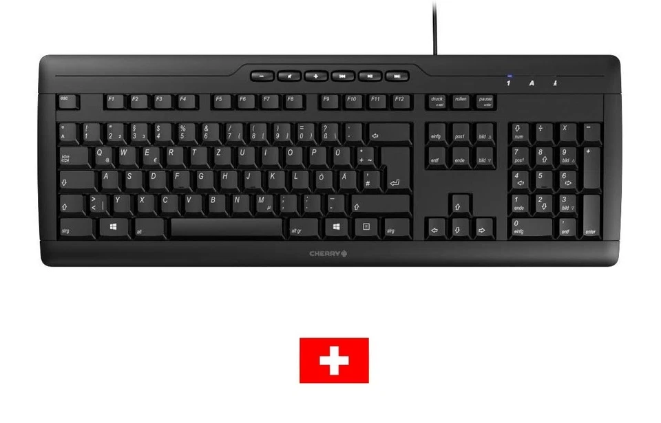 Cherry Stream 3.0 - WIRED - USB - CH- Switzerland- Schweiz Layout - QWERTZ - Bild 1 von 1