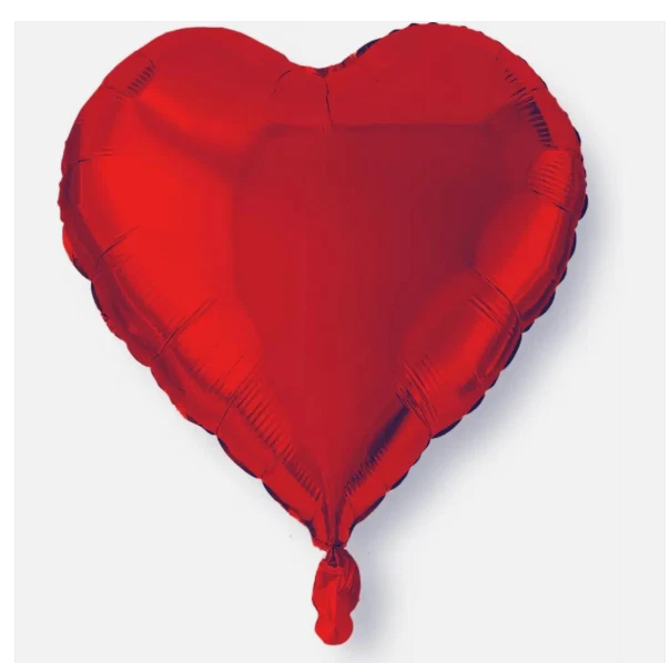 "Globos grandes en forma de corazón de 32"" - Novedad 4 piezas globos de papel aluminio rojo" Foto 1 de 1