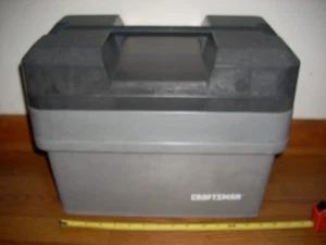Vintage Craftsman Tool Box Plastic Portable 2 Trays Compact Carry all. - Picture 1 of 7