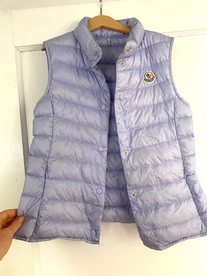 Moncler девочек лаванды пуховик жилет размер 12Y - легкий + упаковываемый - Изображение 1 из 4