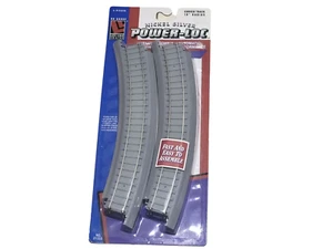 LIFE-LIKE #21333 POWER-LOC 18" RADIUS CURVED NICKEL SILVER TRACK 4 PK - HO SCALE - Picture 1 of 3
