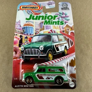 Matchbox 2024 Candy Series Austin Mini Van Junior Mints 5/6 1:64 Diecast Car - Picture 1 of 6