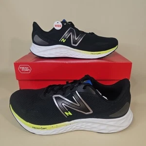 New Balance Fresh Foam Arishi V4 Black Lime White Running Shoes Sz 12 MARISPK4 - Picture 1 of 10