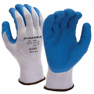 12 pares de guantes de seguridad de látex arrugado Pyramex GL503 - Imagen 1 de 2