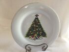 9 Beautiful World Bizzare Inc Gold Trimmed Christmas Tree10 1/2" Dinner Plates