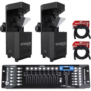 (2) Chauvet Intimidator Scan 110 Compact Scanner Effect Lights+DMX Controller - Picture 1 of 11