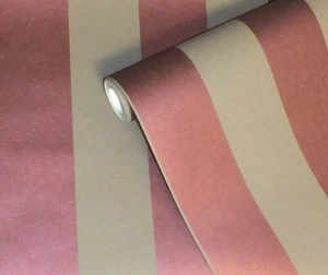 Metallic Burgundy & Brown Striped, Paste the Wall Wallpaper - Picture 1 of 3